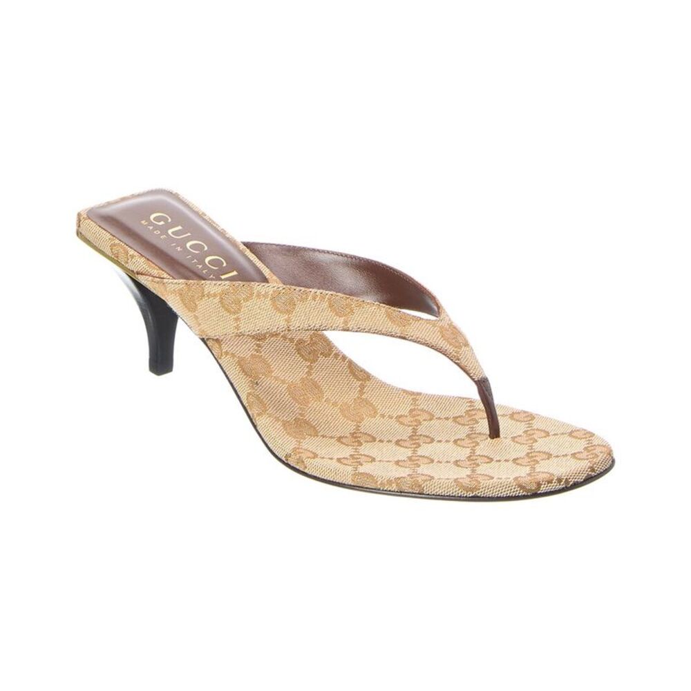 Gucci Vittoria Gg Canvas Sandal
